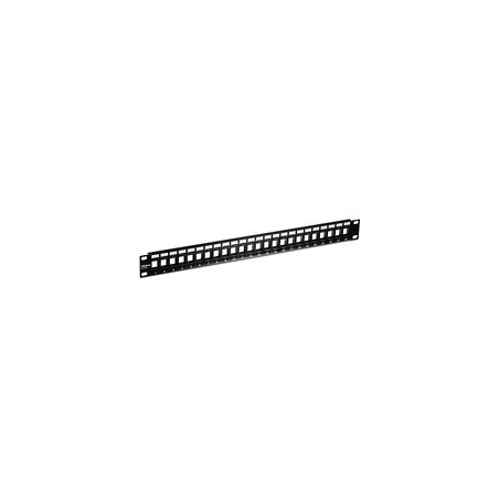 24-PORT BLANK 1U PATCH PANEL/KEYSTONE SHIELDED