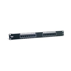 CAT6 16-PORT/UNSHIELDED PATCH PANEL