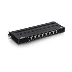 8-PORT CAT6A SHIELDED WALL/MOUNT PATCH PANEL