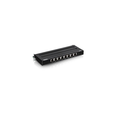 8-PORT CAT6A SHIELDED WALL/MOUNT PATCH PANEL