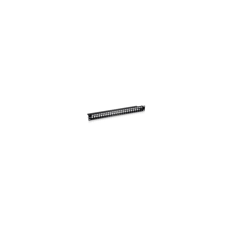 24-PORT 1U PATCH PANEL/BLANK KEYSTONE