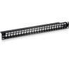 24-PORT 1U PATCH PANEL/BLANK KEYSTONE