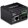 TRENDnet Hardened Industrial 100BASE-FX/Sngl Mode SC Fiber Convert 2KM