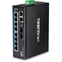 TRENDnet 10-Port Hardened Industrial/Gigabit DIN-Rail Switch