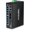 10-PORT HARDENED INDUSTRIAL/GIGABIT DIN-RAIL SWITCH