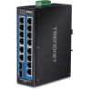 16-PORT HARDENED INDUSTRIAL/GB DIN-RAIL SWITCH