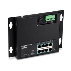 10-P. IND.GB POE+WALL-MT SWITCH/FRONT ACCESS POE+