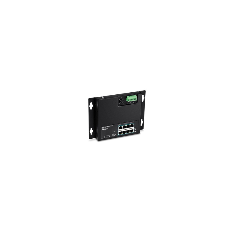 10-P. IND.GB POE+WALL-MT SWITCH/FRONT ACCESS POE+
