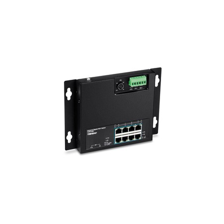 10-P. IND.GB POE+WALL-MT SWITCH/FRONT ACCESS POE+