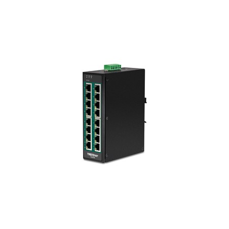 16-PORT HARD.IND.GB POE+ SWITCH/DIN-RAIL