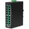 TRENDnet 16-Port Hard.Ind.GB PoE+ Switch/DIN-Rail