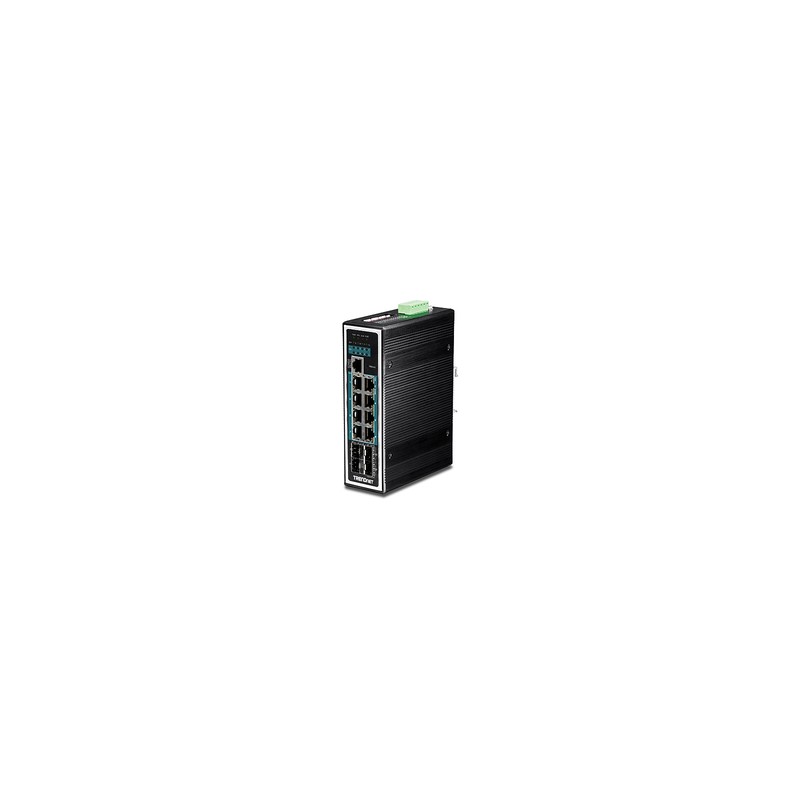 TRENDnet 12PORT Hardened Indust Gigabit/PoE+ Layer 2+ MND DIN-Rail Switc