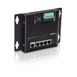 5-PORT INDUSTRIAL GIGABIT POE+/WALL-MOUNTED FRONT ACCESS SWITCH