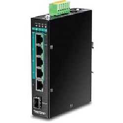 TRENDnet 6PORT Hardened Indust Gigabit/PoE+ Layer 2 MND DIN-Rail Switch