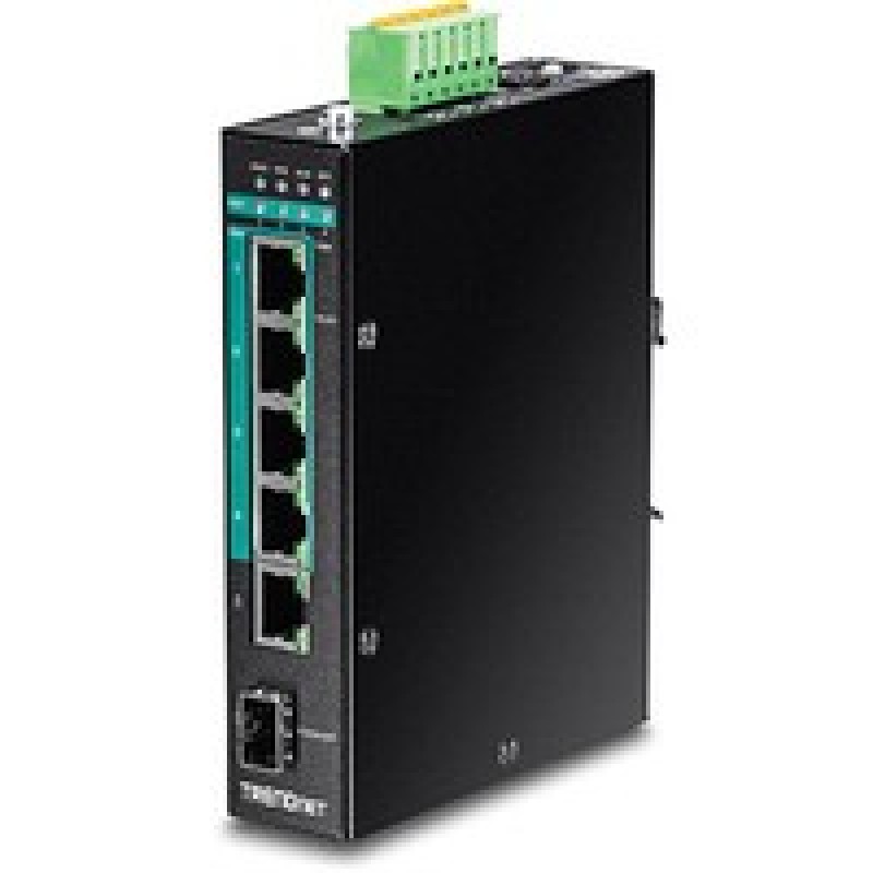 TRENDnet 6PORT Hardened Indust Gigabit/PoE+ Layer 2 MND DIN-Rail Switch