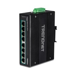TRENDnet 8-Port Industrial Gigabit PoE+/DIN Rail Switch (24 - 56V)