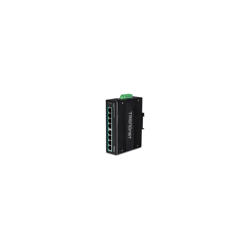 TRENDnet 8-Port Industrial Gigabit PoE+/DIN Rail Switch (24 - 56V)