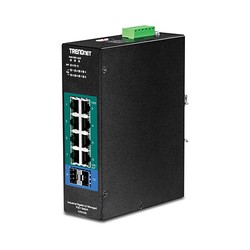 10-PORT INDUSTRIAL GIGABIT L2/MNGD POE+DIN-RAIL SWITCH 24-57V