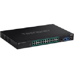 TRENDnet 26-Port Industrial Gigabit L2/Mgd PoE+ Rackmount Switch