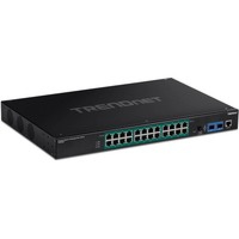 TRENDnet 26-Port Industrial Gigabit L2/Mgd PoE+ Rackmount Switch