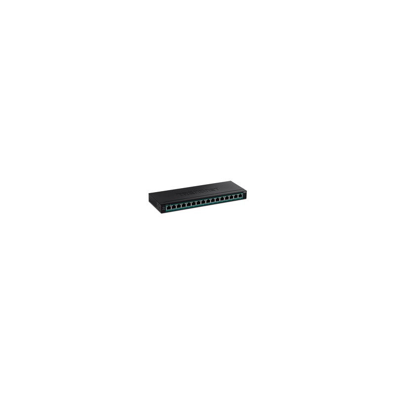 TRENDnet 16-Port Gigabit PoE+ Switch/123W