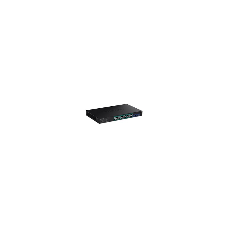 28-PORT GIGABIT WEB SMART POE+/SWITCH WITH 10G SFP+ SLOTS