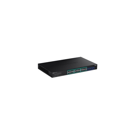 28-PORT GIGABIT WEB SMART POE+/SWITCH WITH 10G SFP+ SLOTS