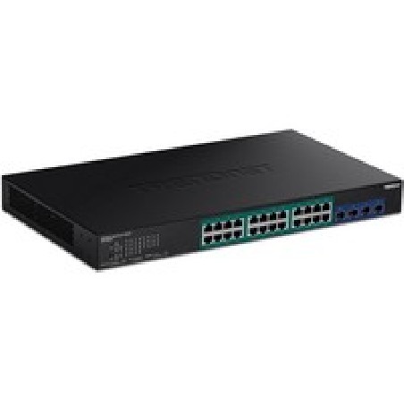 TRENDnet 28-Port Gigabit Web Smart PoE+/Switch With 10G SFP+ Slots