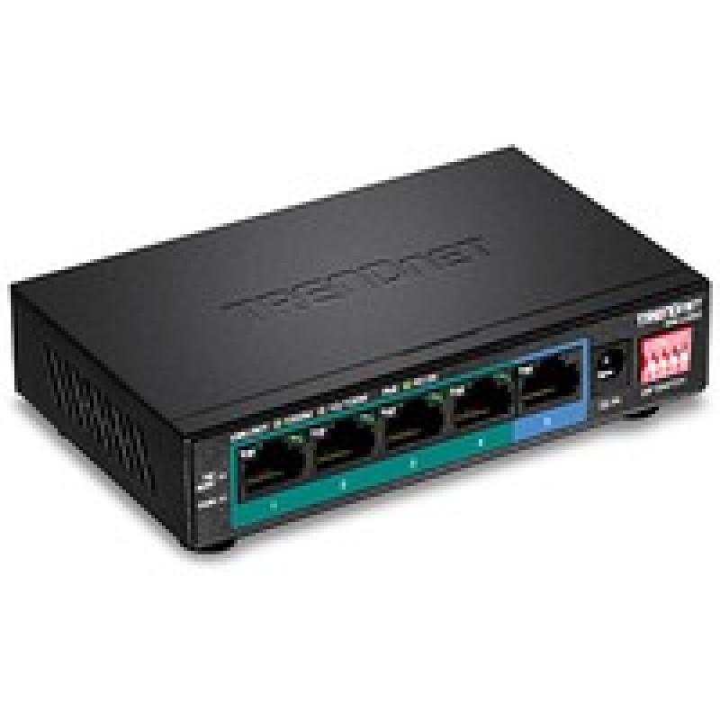 TRENDnet 5-Port Gigabit PoE+ Switch/Long Range