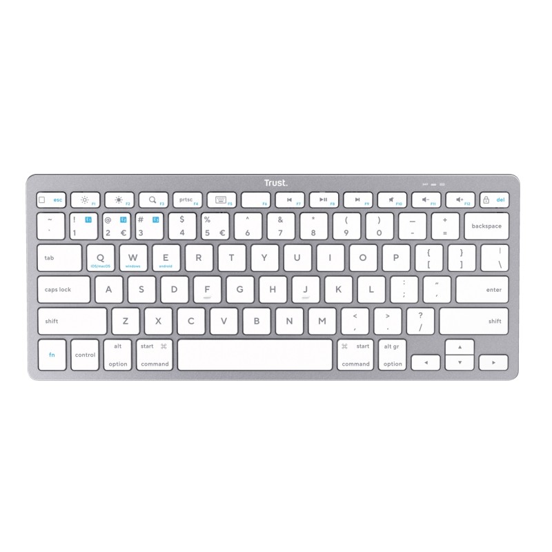 TRUST bezdrátová klávesnice BASICS Wireless Bluetooth keyboard CZ/SK