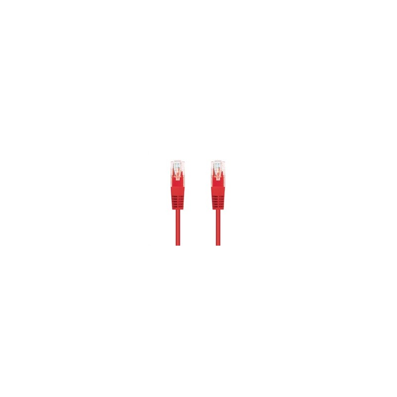 C-TECH kabel patchcord Cat5e, UTP, červený, 0,5m