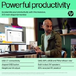 HP P32U G5 31.5IN QHD/350NITS USB-C HMDI. DP USB-C TI / Warranty 3/3/0