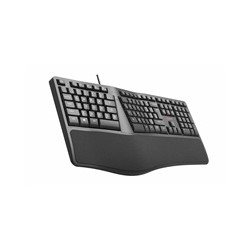 C-TECH Klávesnice KB-113E USB, ERGO, černá, CZ/SK