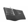 C-TECH Klávesnice KB-113E USB, ERGO, černá, CZ/SK