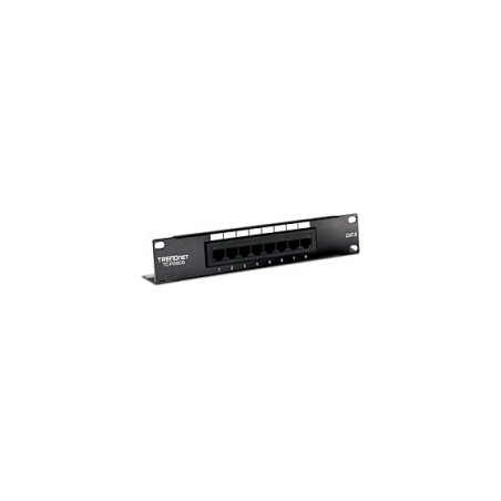 8-PORT CAT.6 UNSHIELDED/PATCH PANEL (10IN WIDE)