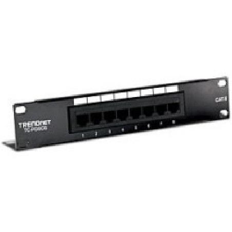 TRENDnet 8-Port CAT.6 Unshielded/Patch Panel (10IN Wide)