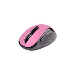 C-TECH myš WLM-02, černo-růžová, bezdrátová, 1600DPI, 6 tlačítek, USB nano receiver