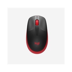 Logitech Wireless Mouse M190 Full-Size, red