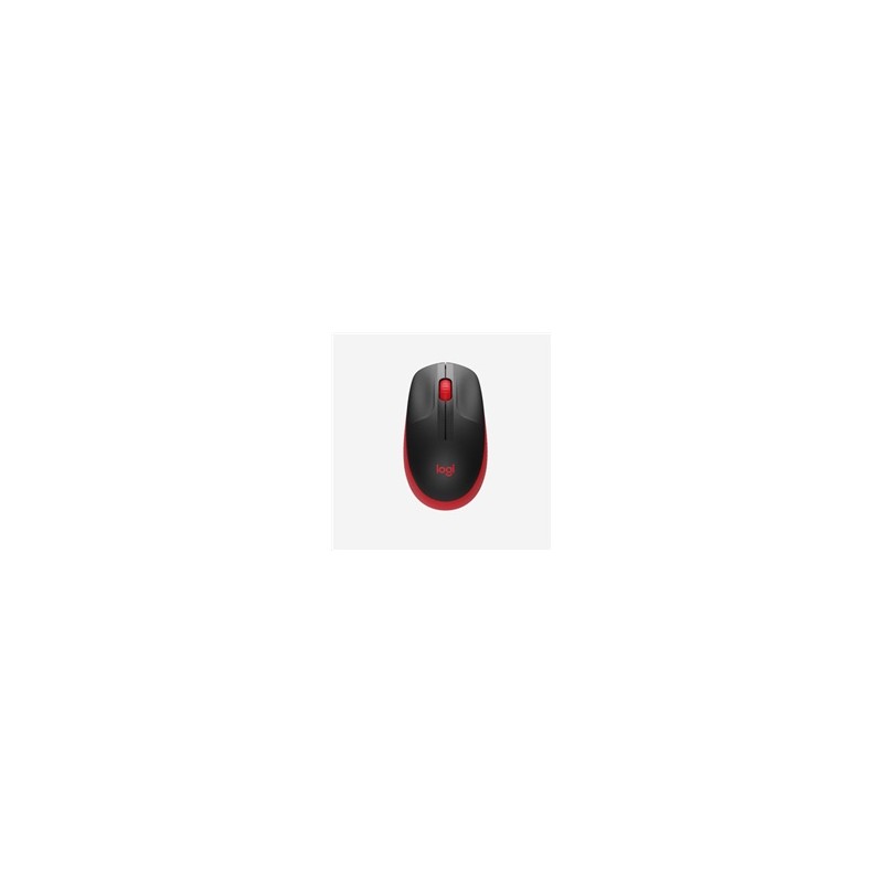 Logitech Wireless Mouse M190 Full-Size, red