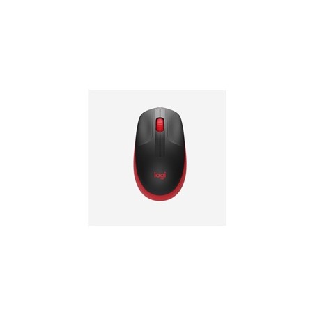 Logitech Wireless Mouse M190 Full-Size, red