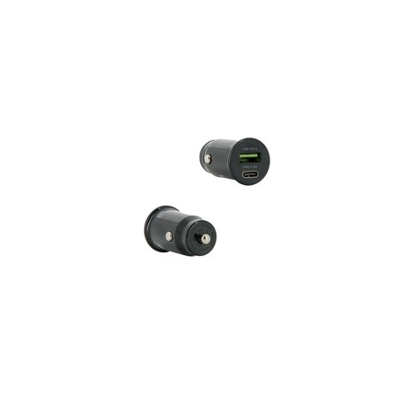 Mobilis Car Charger 1 USB A / 1 USB C/Quick Charge - Soft Bag