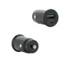 Mobilis Car Charger 1 USB A / 1 USB C/Quick Charge - Soft Bag