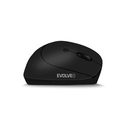 EVOLVEO LadyErgo, tichá vertikální ergonomická myš, 2.4GHz, černá