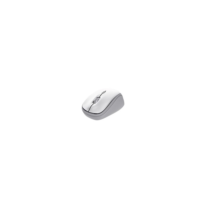 TRUST Myš YVI+, Bezdrátová, Eco, bílá - bluetooth + wifi