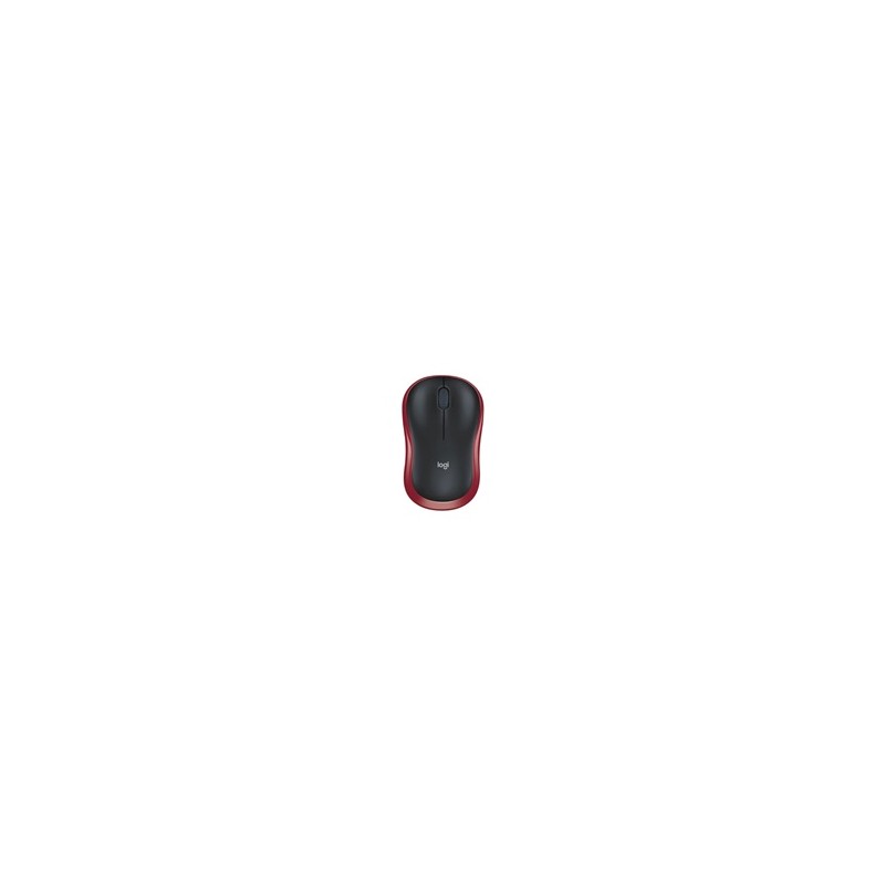 Logitech Wireless Mouse M185, red