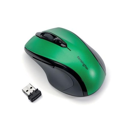 Kensington Pro Fit/Ergonomická/Optická/Pro praváky/1 600 DPI/Bezdrátová USB/Černá-zelená