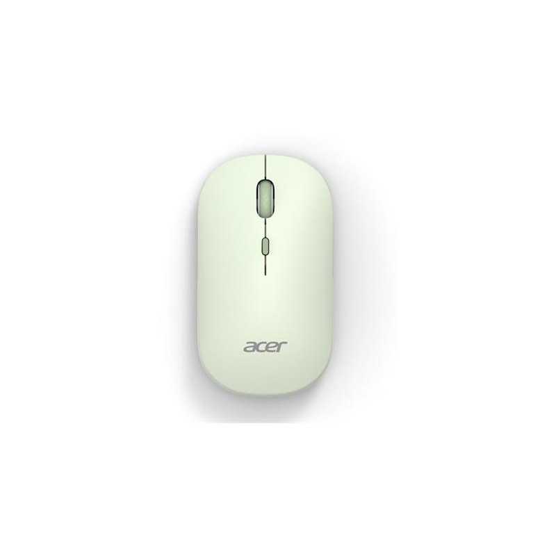 ACER Myš Wireless Mouse AMR130 Green - Dual mode 2.4GHz + BT 5.2, 4 tlačítka, 800/1200/1600 dpi, USB Polling rate 125Hz
