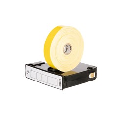 Wristband, Polypropylene, 1x10in (25.4x254mm) Direct thermal, Z-Band Fun, Adhesive closure, Cartridge, 350/roll, 6/box, Yellow