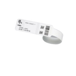 Wristband, Polyester, 1x7.9375in (25.4x201.6mm) DT, Infant Wristband, Coated, 1in (25.4mm) core, Plain