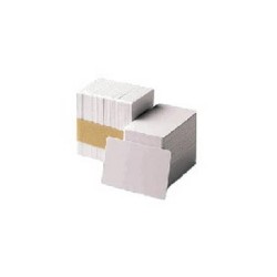 Zebra white composite cards, 30 mil, World Globe (500 cards)